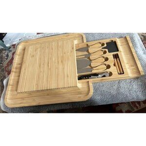 New Charcuterie Boards Gift Set - Bamboo Cheese Board - Unique House Warming